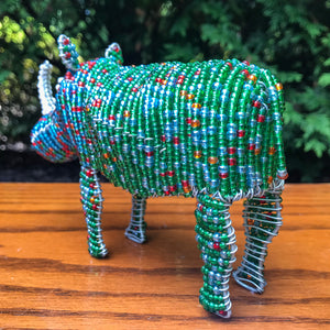 Bead and Wire Rhino Multicolor