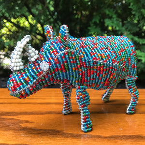 Bead and Wire Rhino Multicolor