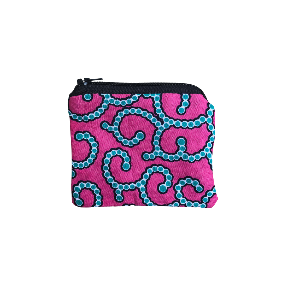 Kitenge Coin Purse Pink