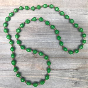 Green Paper Necklace