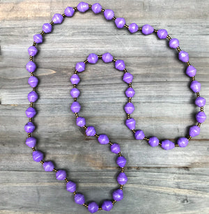 Purple Paper Necklace